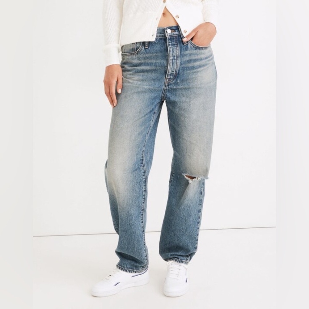 Madewell Dad Jean Distressed Size 26